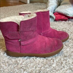 UGG Kids Fuchsia Suede Boots